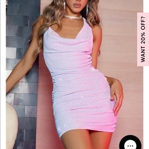 White Fox Pink Dress